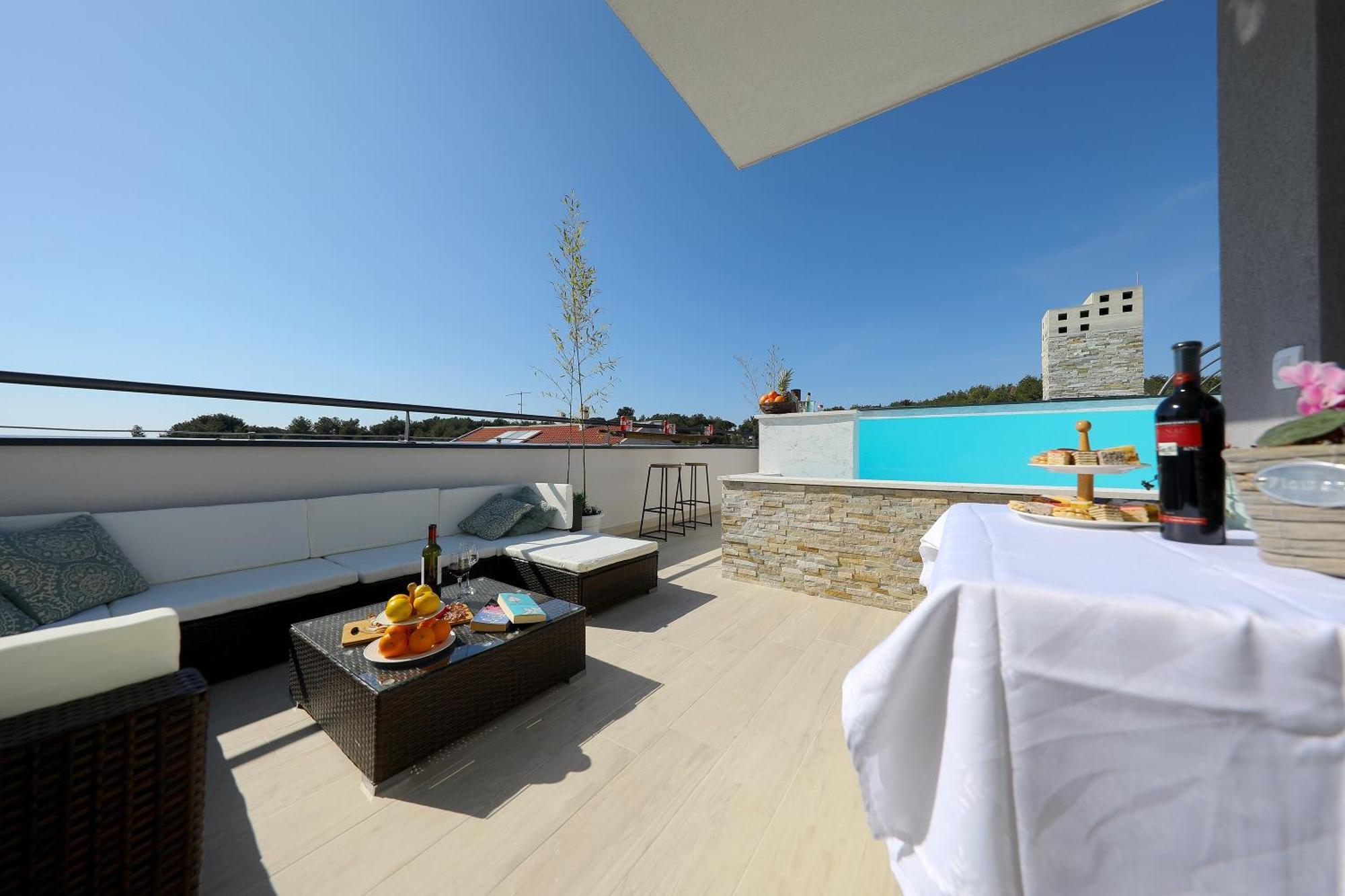 Rooftop pool&terrace - Villa Bellavista Zara Esterno foto